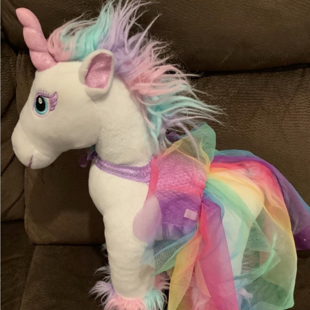 Build A Bear Large 17” Unicorn My Little Pony Plush Doll + Clothes